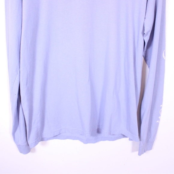 Comfort Colors Long Sleeve Tee Men’s M Light Blue Graphic Logo Shirt - Picture 4 of 14